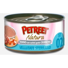 Petreet Vellutate SA41 Sterilised  Tonno con granchio 70Gr
