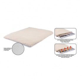 Tappetino Auto-Riscaldante Furry Bianco 48X38