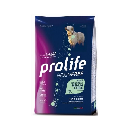 Prolife Dog Grainfree Sensitive Adult Pesce e Patate 10Kg