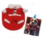Vestitino Santa Claus Per Cani 30Cm