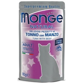 Monge Cat Buste Tonno Con Manzo 80Gr