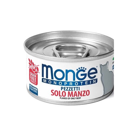 Monge Cat Pezzettii Monoproteico Manzo 80Gr