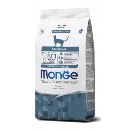 Monge Cat Sterilised Monoproteico Trota 400Gr