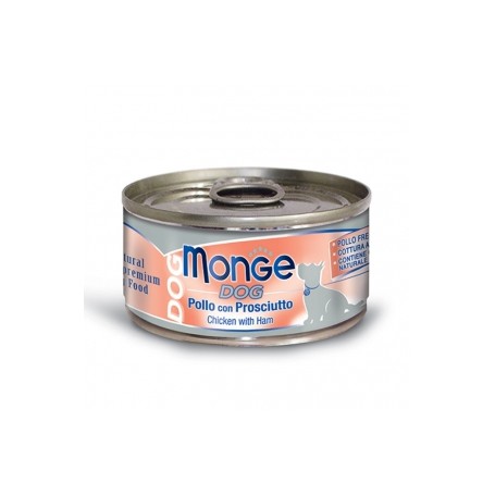 Monge Dog Natural Pollo Con Prosciutto 95Gr