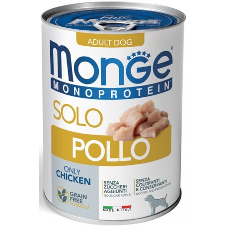 Monge Dog Pate' Monoproteico Pollo 400Gr