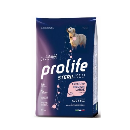 Prolife Dog Sensitive Maiale e Patate M/L 2,5Kg