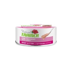 Trainer Natural Cat Baby Kitten Umido Tacchino 80Gr