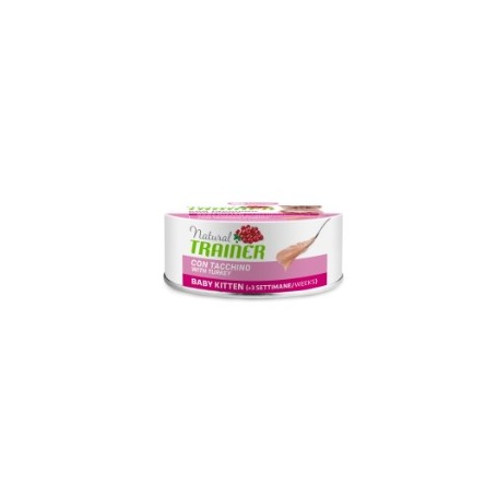 Trainer Natural Cat Baby Kitten Umido Tacchino 80Gr