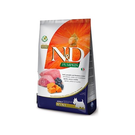 Farmina N&D Grain Free Zucca Agnello e Mirtilli Adult Mini 800Gr