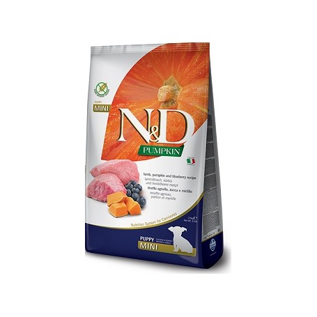 Farmina N&D Grain Free Zucca Agnello e Mirtilli Puppy Mini 800Gr