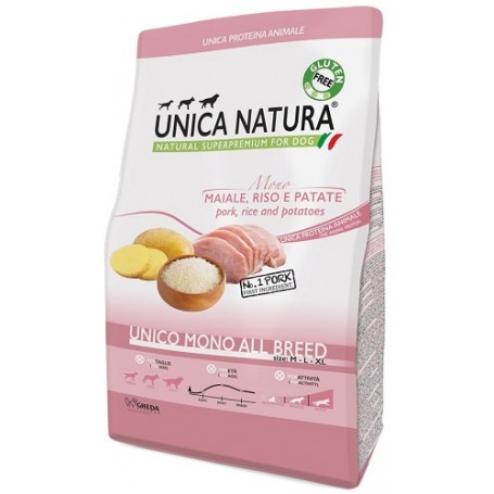Unica Natura Cane Unico All Breed Maiale 12kg