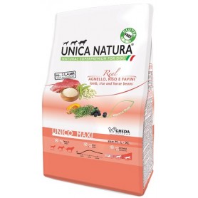 Unica natura Unico Maxi Agnello, riso, favini 2,5kg
