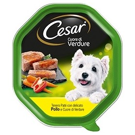 Cesar Selezione dell'Orto Tenero Pollo con Cuore di Verdure 150gr