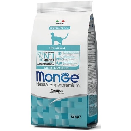 Monge Cat Sterilised Monoprotein Merluzzo 1,5Kg