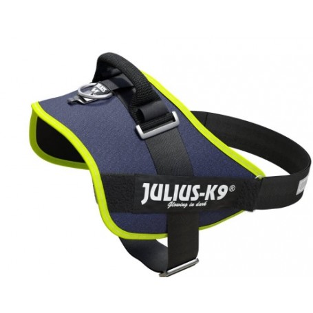Pettorina Julius K9 IDC Mis.3 Jeans-Giallo Fluo 40-70kg