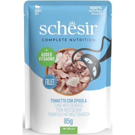 Schesir Bustine Complete Tonno con spigola jelly 85gr