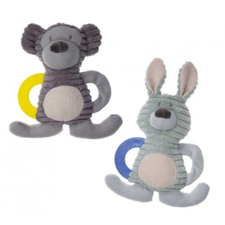 Imac Gioco Animaletti Peluches con tiramorsi in plastica 18cm