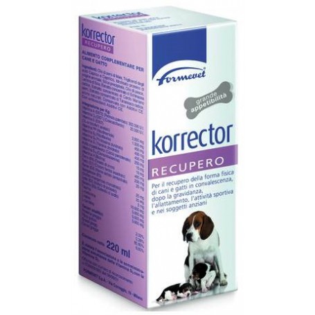 Korrector Recupero 220ml rapido recupero del cane e del gatto convalescente
