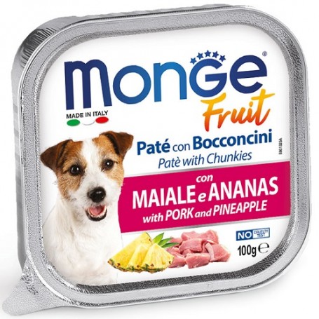 Monge Dog Fresh Fruit Maiale e Ananas 100Gr
