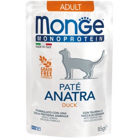 Monge Cat Bustine Patè Monoproteico Anatra 85Gr