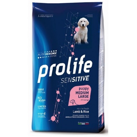 Prolife Dog Sensitive Puppy Agnello Medium/Large 10Kg