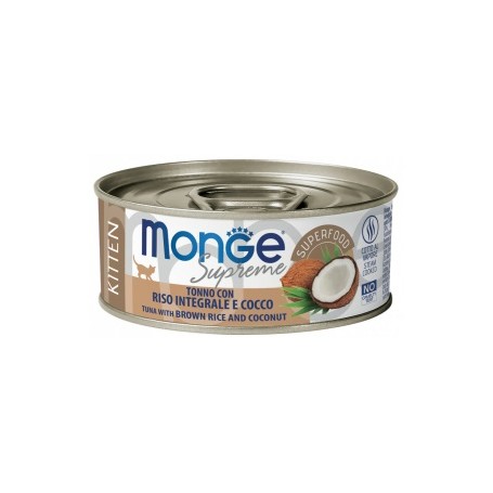 Monge Supreme Kitten Tonno con Riso Integrale e Cocco 80gr