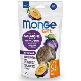 Monge Gift Cat Snack Meat Minies HairBall Salmone con Prugna 50gr