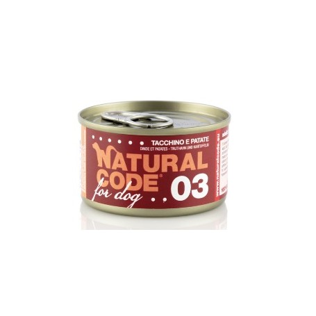 Natural Code Lattina Cane 03 Tacchino e Patate 90gr