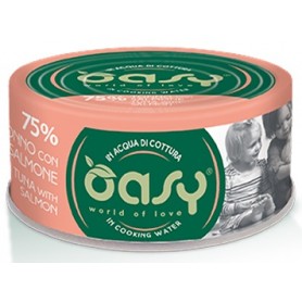 Oasy Wet Cat More Love - Tonno con Salmone Lattina 70gr