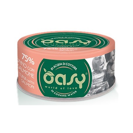 Oasy Wet Cat More Love - Tonno con Salmone Lattina 70gr