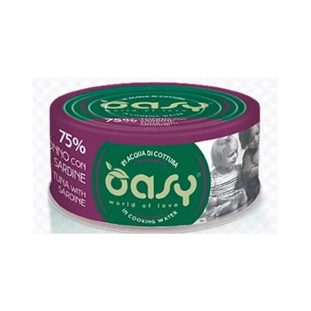 Oasy Wet Cat More Love - Tonno con Sardine Lattina 70gr