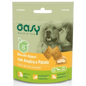 Oasy Snack Dog - Biscotti Ripieni con Anatra e Patate 80gr
