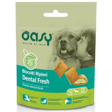 Oasy Snack Dog - Biscotti Ripieni Dental Fresh 70gr