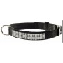 Collare Nylon Con Strass Nero 2x45Cm