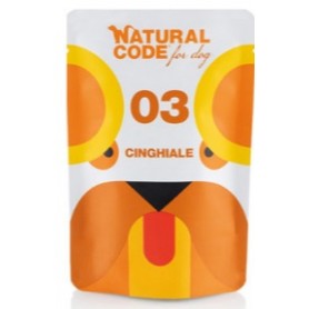 Natural Code Bustine Cane 03 Monoproteico Cinghliale 300gr