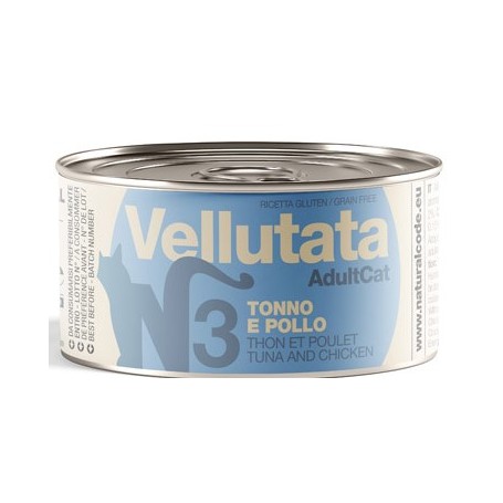 Natural Code Gatto 3 Vellutata Tonno e pollo 85gr