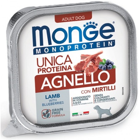 Monge Dog Pate' Fruit Agnello-Mirtilli 150Gr