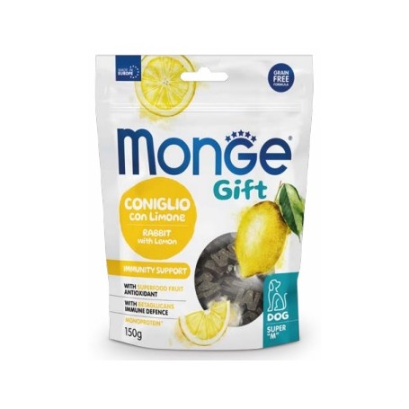 Monge Gift Super M Snack Dog Immunity Support Coniglio con Limone 150gr