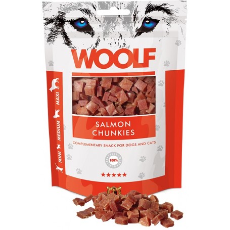 Woolf Snack Bocconcini Morbidi Di Salmone 100Gr