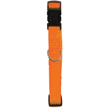 Zolux Collare per Cani Arancione Fluo in Nylon 25-39cm 15mm