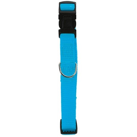 Zolux Collare per Cani Turchese Fluo in Nylon Regolabile 25-39cm 15mm