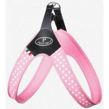 Pratiko Pettorina Rosa a Pois con Clip Taglia 2,5