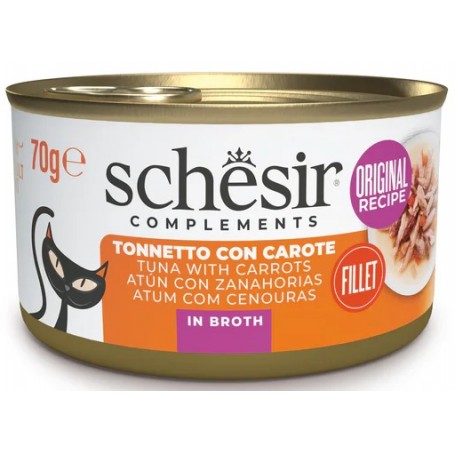 Schesir Lattina Complemets Tonno con Carote In Brodo 70gr