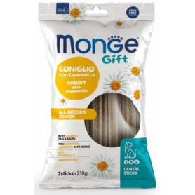 Monge Gift Dental Sticks Dog Senior Coniglio con Camomilla 210gr