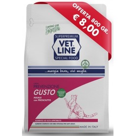 Vetline Gatto Prevenzione Gusto Maiale con Prosciutto 800gr