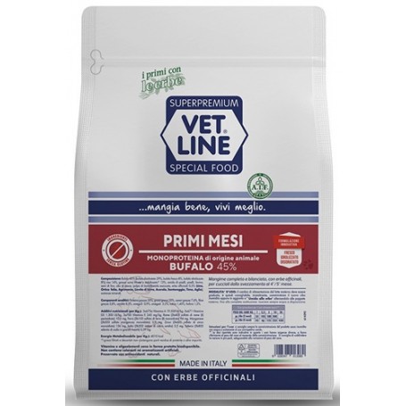Vetline CanePrimi Mesi Bufalo 800gr