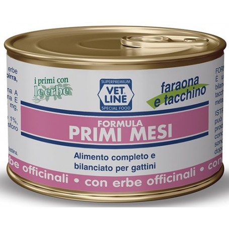 Vetline Gatto Primi Mesi Faraona e Tacchino 85g