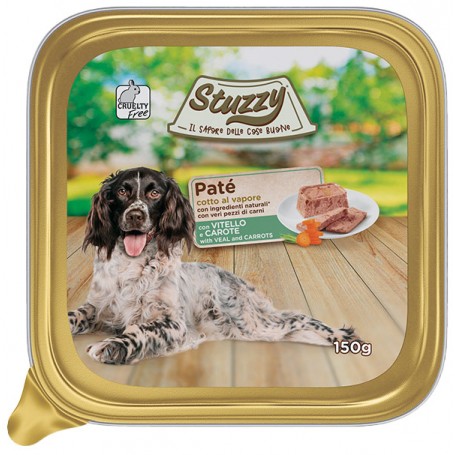 Stuzzy Cane Paté classico con Vitello e Carote 150gr