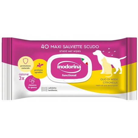 Inodorina Salviette Scudo Olio Neem 40pz