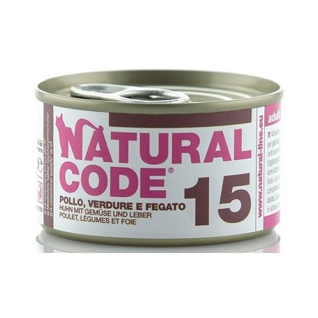 Natural Code 15 Pollo Verdure e Fegato 85gr